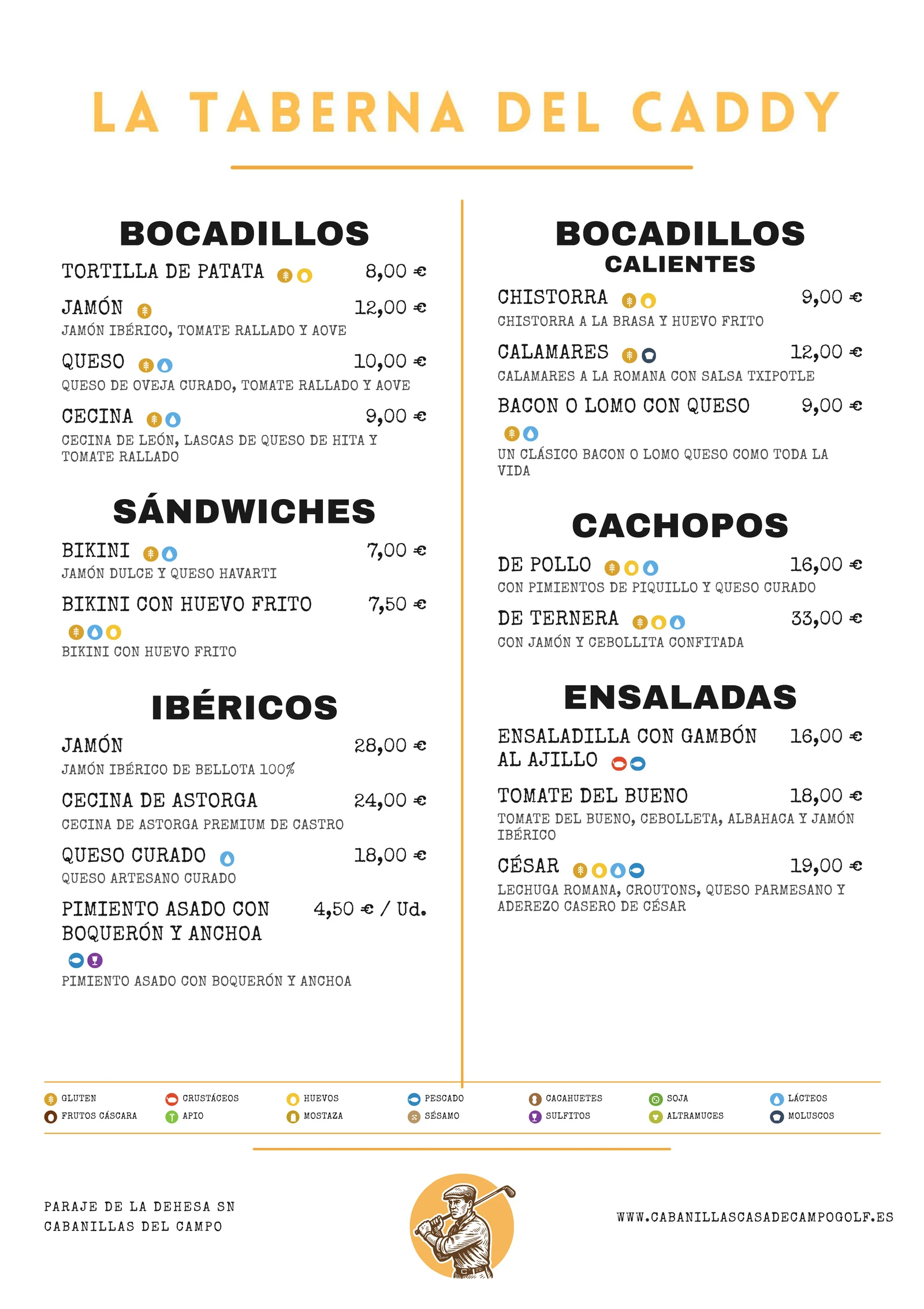 Alérgenos Taberna — página 1
