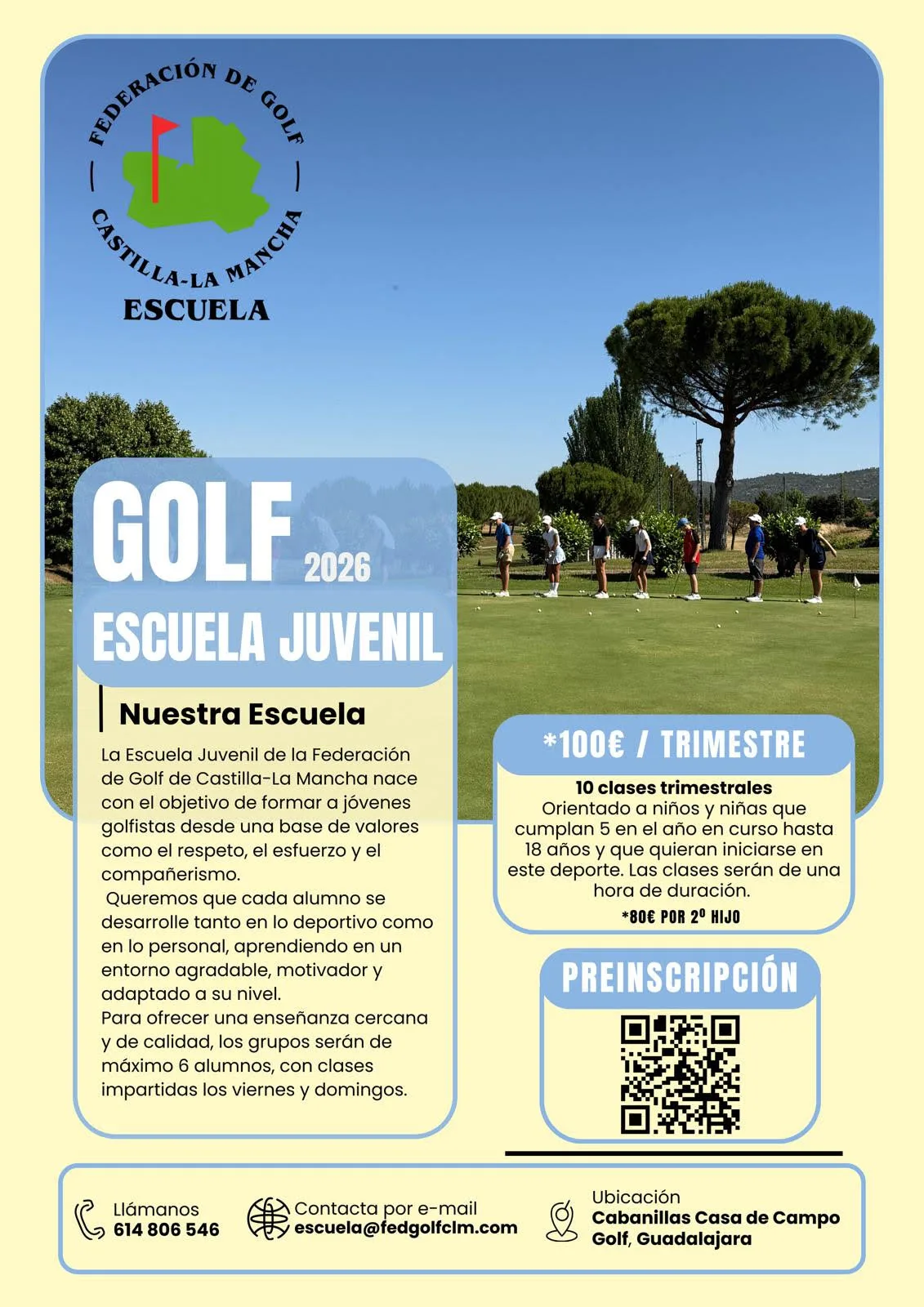Cartel Escuela Juvenil 2026