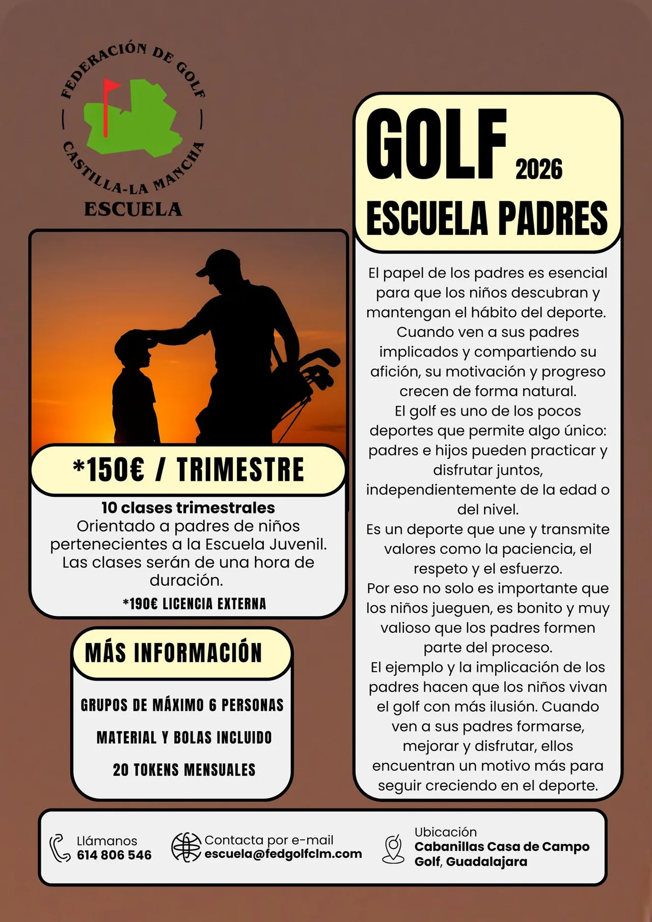 Cartel Escuela Padres 2026